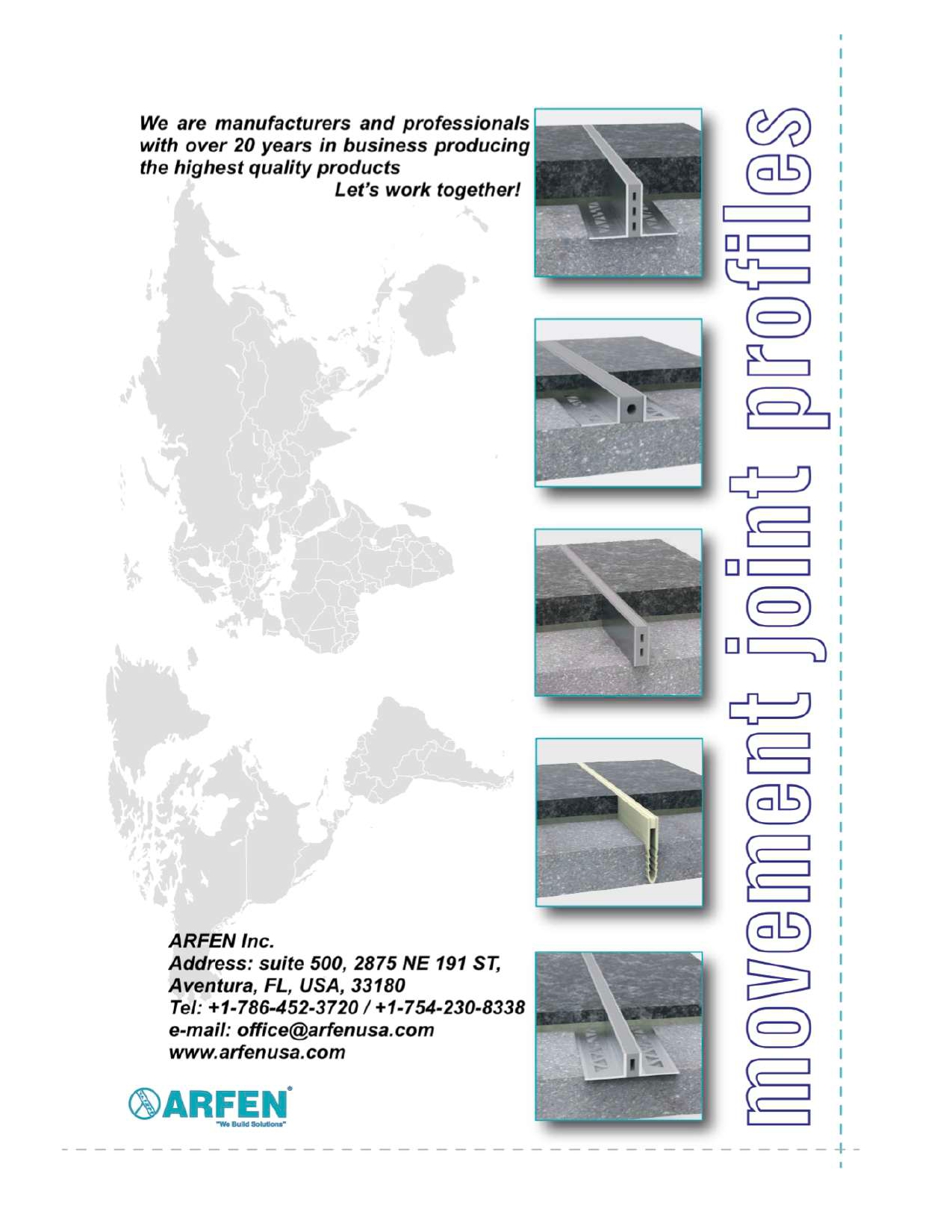 Movement joint profiles catalog