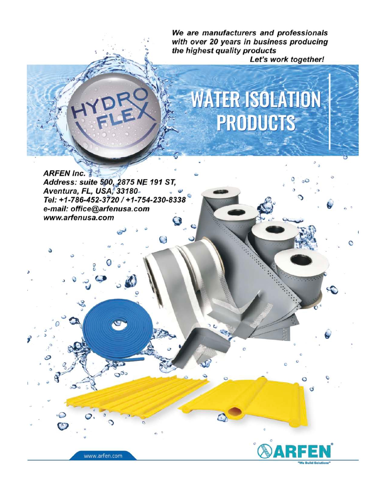 Water isolation products catalog